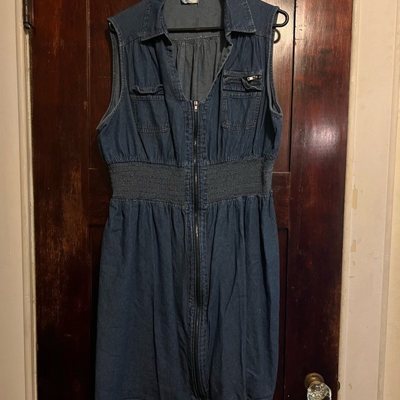 Jean Zip up dress - Picture 2 of 5